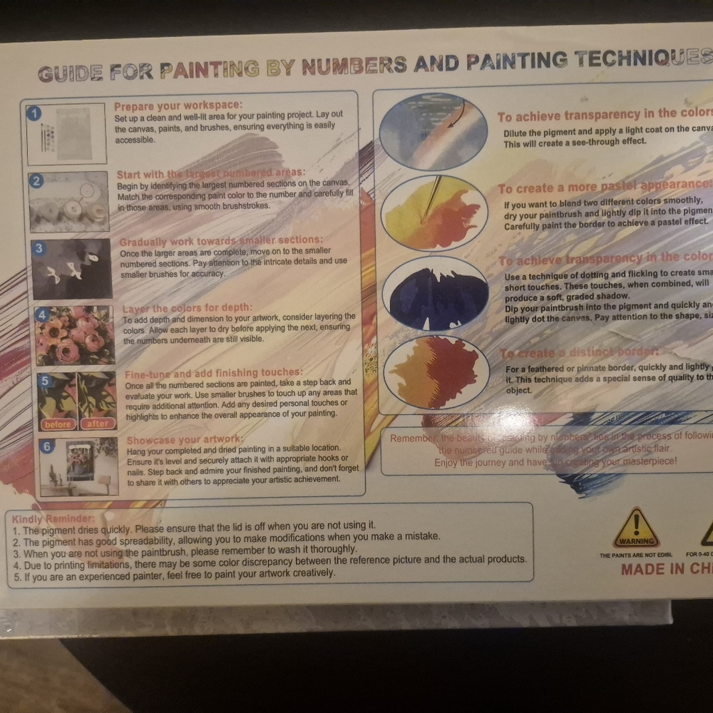 DIY PAINT BY NUMBERS - Picture 3 of 3